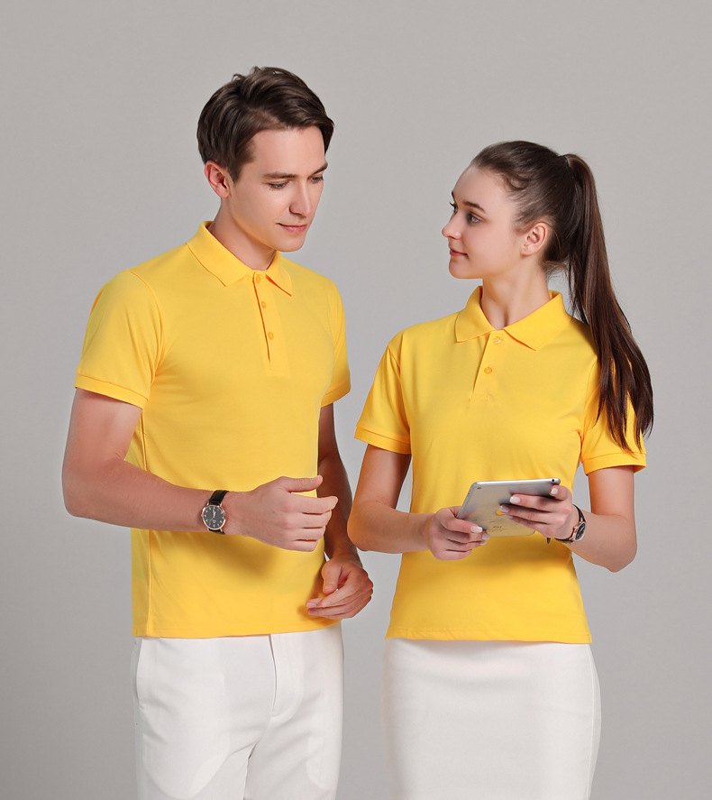 Summer Lapels Advertising Shirt Customized Tooling Printing Short-Sleeved Polo Shirt Activity Cultural Shirt Logo Embroidery Wholesale