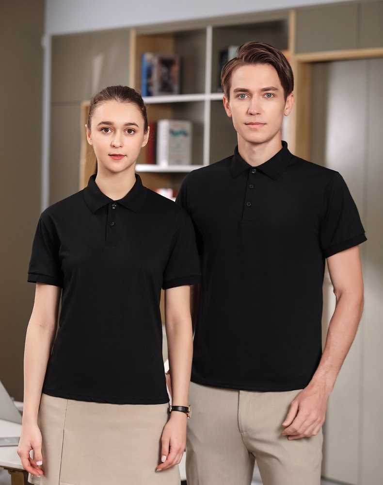Summer Lapels Advertising Shirt Customized Tooling Printing Short-Sleeved Polo Shirt Activity Cultural Shirt Logo Embroidery Wholesale