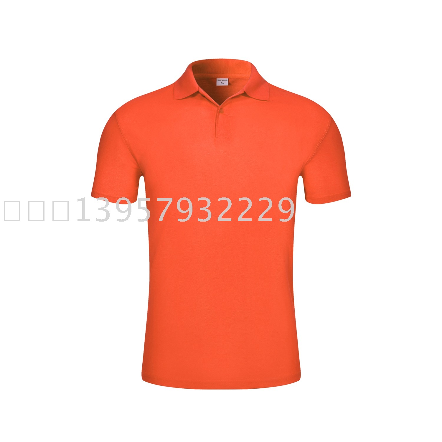 Promotional Blank TC Short Sleeve Advertising Shirt Blue Logo Polo Shirt Cultural Shirt Group Clothes Factory Direct Sales Printable Logo