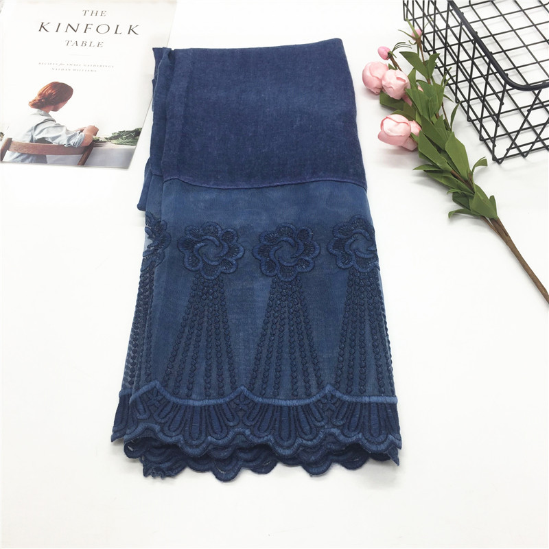 Cross-Border EBay New Solid Color Two-Head Lace Cappa Scarf Lace Closed Toe Scarf Silk Scarf Wholesale Cross-Border EBay New Solid Color Two-Head Lace Cappa Scarf Lace Closed Toe Scarf Silk Scarf Wholesale