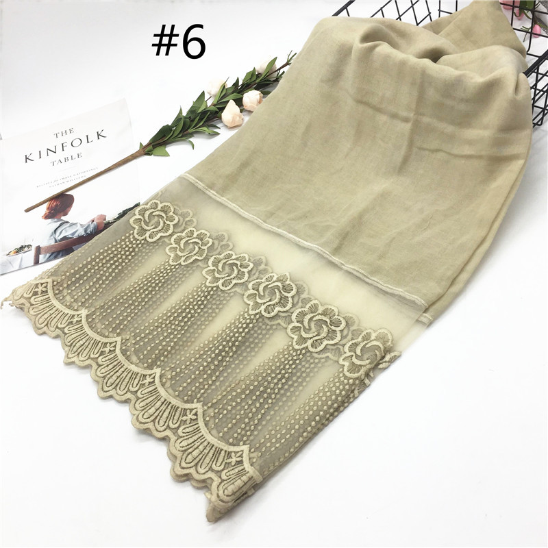 Cross-Border EBay New Solid Color Two-Head Lace Cappa Scarf Lace Closed Toe Scarf Silk Scarf Wholesale Cross-Border EBay New Solid Color Two-Head Lace Cappa Scarf Lace Closed Toe Scarf Silk Scarf Wholesale