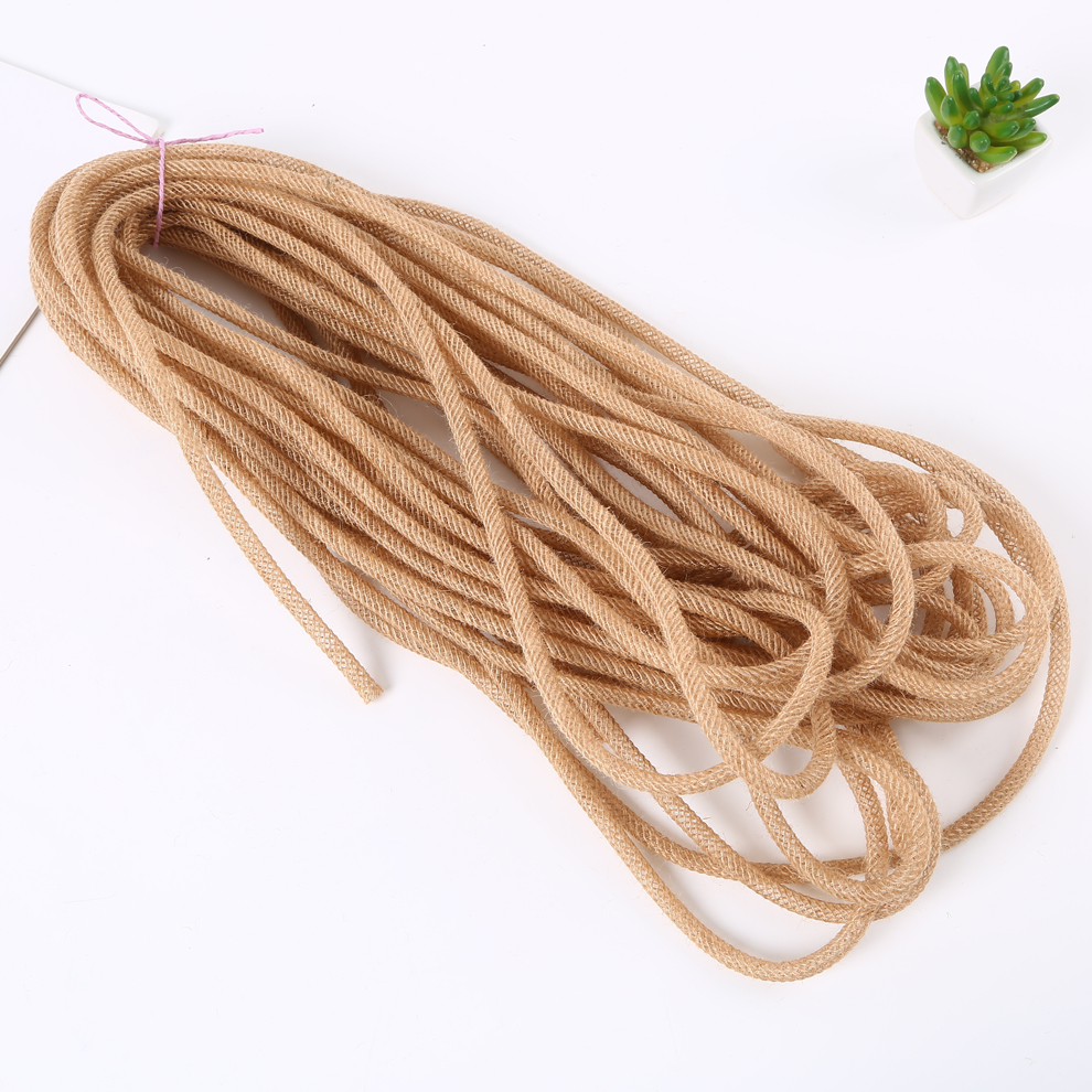 DIY Christmas Crafts Decorative Hemp Rope Craft Ornament Material Hemp Rope Lace Jute Edge Cotton Linen Woven Accessories