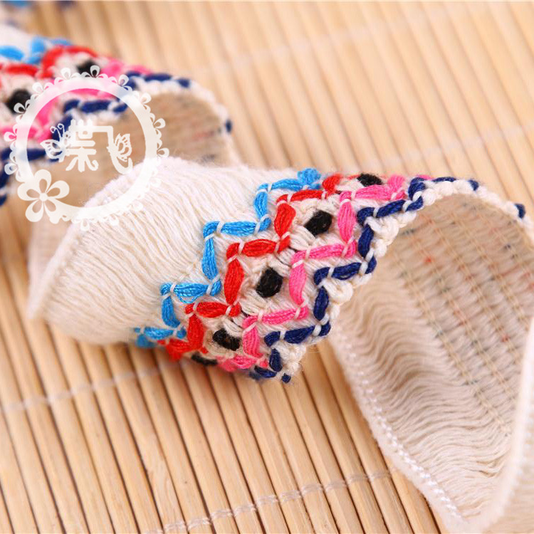 High grade cotton national wind lace tassel embroidery ribbon tassel decoration DIY accessories development tassel ribbon High grade cotton national wind lace tassel embroidery ribbon tassel decoration DIY accessories development tassel ribbon