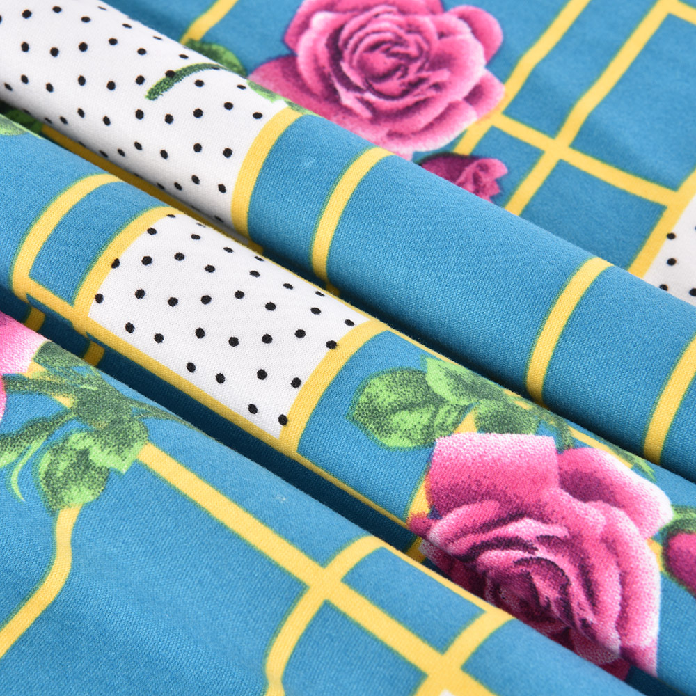 Factory Supply Custom Printed 95% Polyester 5% Spandex Milk Fiber Four- Way Elastic Fabric Knitted Stretch Fabric Factory Supply Custom Printed 95% Polyester 5% Spandex Milk Fiber Four- Way Elastic Fabric Knitted Stretch Fabric