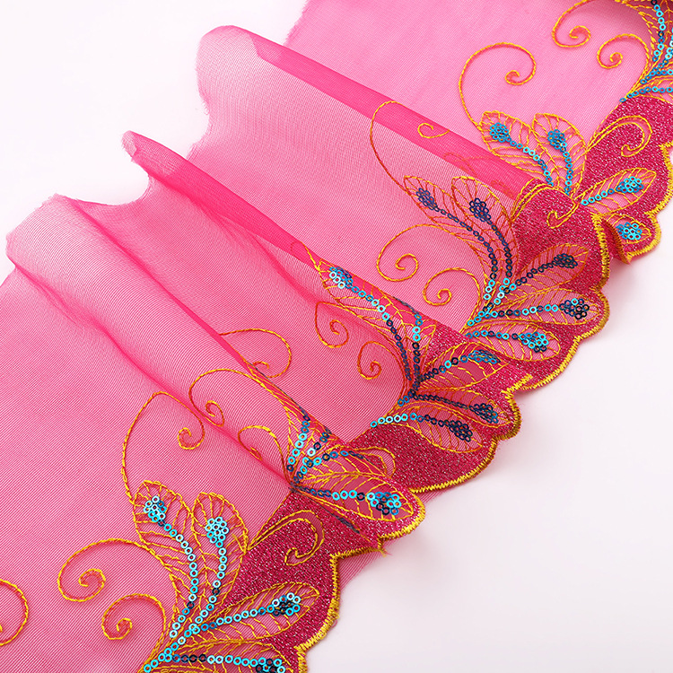 2020 New High-End Car Barbie Doll Decorative Lace in Stock Wholesale Color Mesh Embroidery Lace