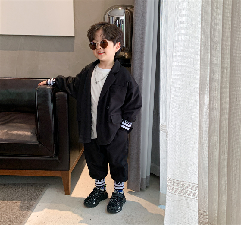 Children's Clothing Boy's Suit Two Pieces 2021 Spring and Autumn New Children's Handsome Dress Boys Western Style Spring and Autumn Two Piece Set Children's Clothing Boy's Suit Two Pieces 2021 Spring and Autumn New Children's Handsome Dress Boys Western Style Spring and Autumn Two Piece Set