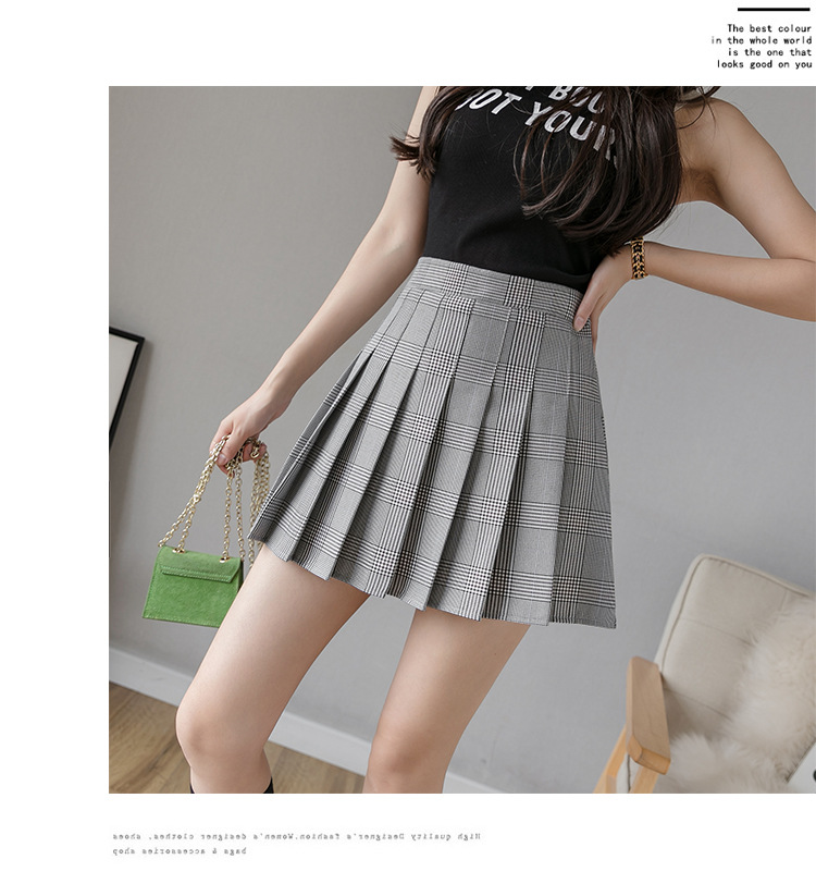 Pleated Skirt Women's Short Skirt High Waist Korean Style New Skirt Women's Summer Autumn plus Size A- line Embroidery Student Dress Pleated Skirt Women's Short Skirt High Waist Korean Style New Skirt Women's Summer Autumn plus Size A- line Embroidery Student Dress
