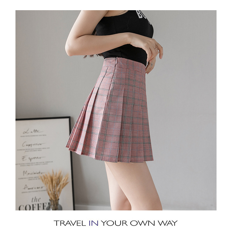 Pleated Skirt Women's Short Skirt High Waist Korean Style New Skirt Women's Summer Autumn plus Size A- line Embroidery Student Dress Pleated Skirt Women's Short Skirt High Waist Korean Style New Skirt Women's Summer Autumn plus Size A- line Embroidery Student Dress
