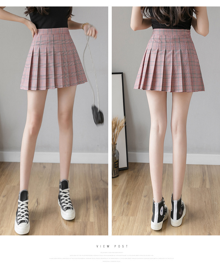 Pleated Skirt Women's Short Skirt High Waist Korean Style New Skirt Women's Summer Autumn plus Size A- line Embroidery Student Dress Pleated Skirt Women's Short Skirt High Waist Korean Style New Skirt Women's Summer Autumn plus Size A- line Embroidery Student Dress