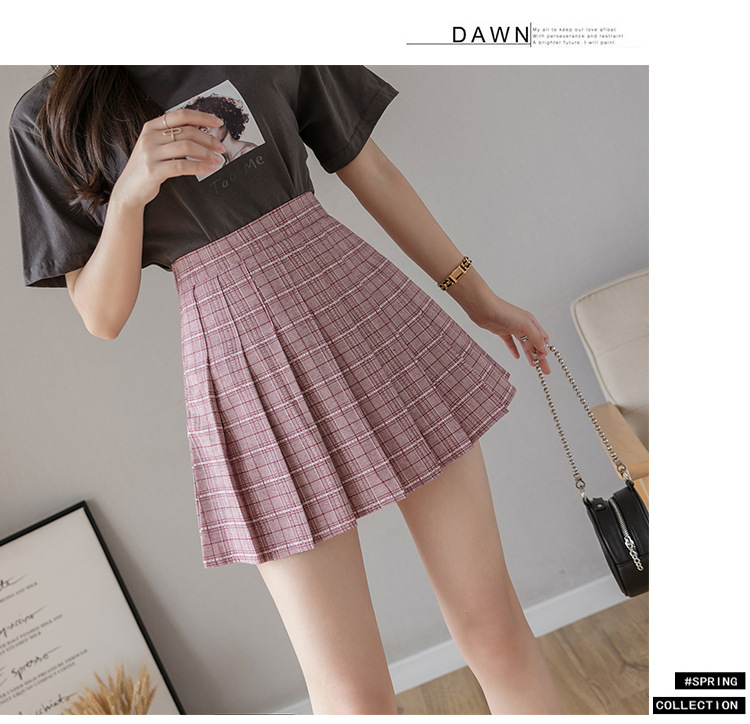 Pleated Skirt Women's Short Skirt High Waist Korean Style New Skirt Women's Summer Autumn plus Size A- line Embroidery Student Dress Pleated Skirt Women's Short Skirt High Waist Korean Style New Skirt Women's Summer Autumn plus Size A- line Embroidery Student Dress