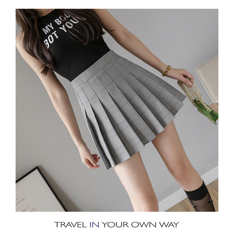 Pleated Skirt Women's Short Skirt High Waist Korean Style New Skirt Women's Summer Autumn plus Size A- line Embroidery Student Dress Pleated Skirt Women's Short Skirt High Waist Korean Style New Skirt Women's Summer Autumn plus Size A- line Embroidery Student Dress