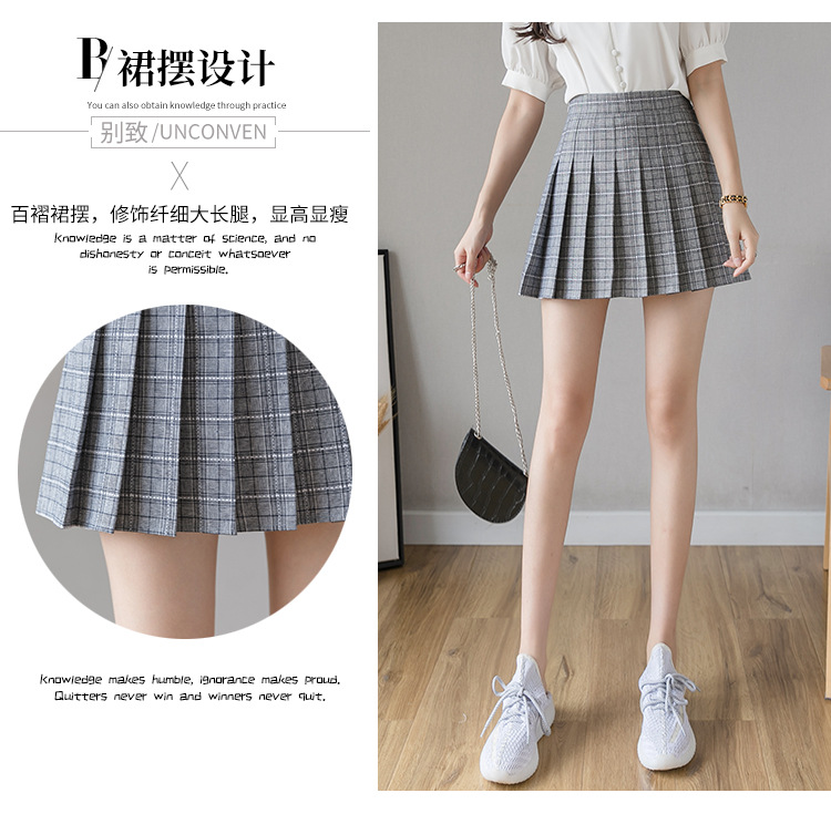 Pleated Skirt Women's Short Skirt High Waist Korean Style New Skirt Women's Summer Autumn plus Size A- line Embroidery Student Dress Pleated Skirt Women's Short Skirt High Waist Korean Style New Skirt Women's Summer Autumn plus Size A- line Embroidery Student Dress