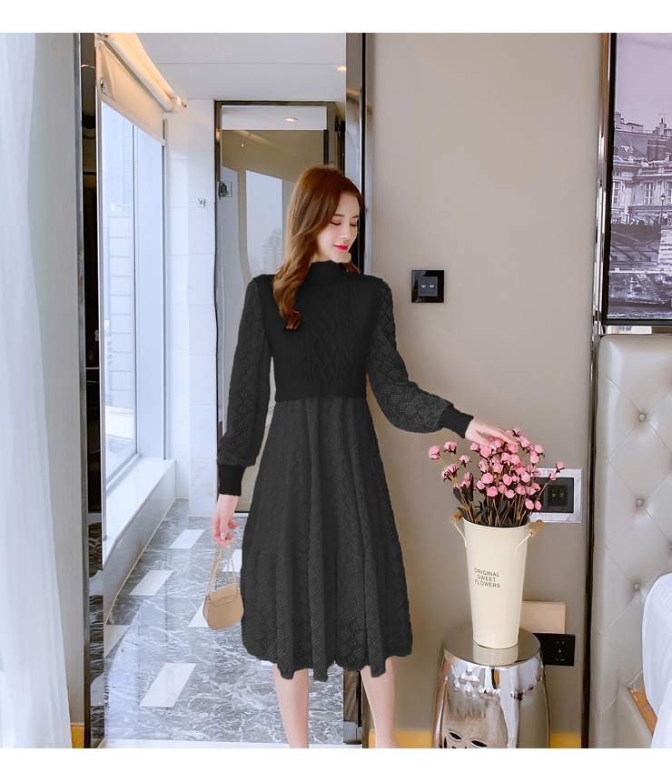 Spring And Autumn Knitted Bottoming Dress Women 'S Clothing Autumn And Winter Clothing 2022 New Slimming Temperament Match With Coat Winter Skirt Thickened Spring And Autumn Knitted Bottoming Dress Women 'S Clothing Autumn And Winter Clothing 2022 New Slimming Temperament Match With Coat Winter Skirt Thickened