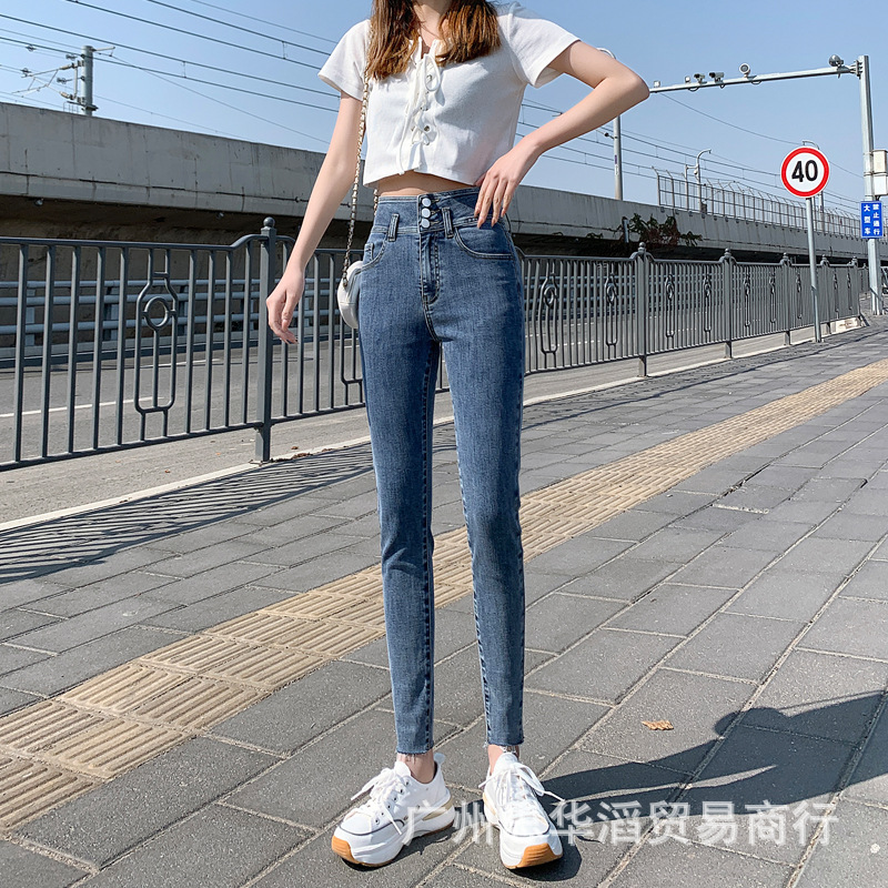 Jeans Women's 2021 Spring and Summer Korean Style High Waist Slimming Women's Wide Leg Denim Trousers Women's Foreign Trade Stall Wholesale Jeans Women's 2021 Spring and Summer Korean Style High Waist Slimming Women's Wide Leg Denim Trousers Women's Foreign Trade Stall Wholesale