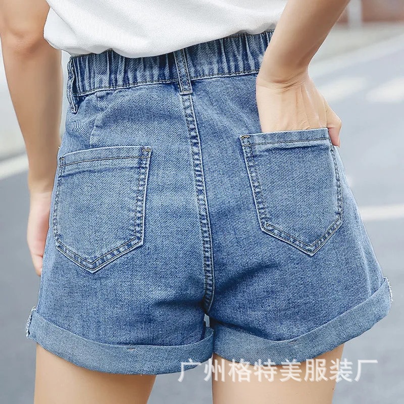 Denim Shorts for Women 2021 New Summer Korean Style High Waist Slimming Casual Wide Leg Jeans Foreign Trade Stall Wholesale Denim Shorts for Women 2021 New Summer Korean Style High Waist Slimming Casual Wide Leg Jeans Foreign Trade Stall Wholesale