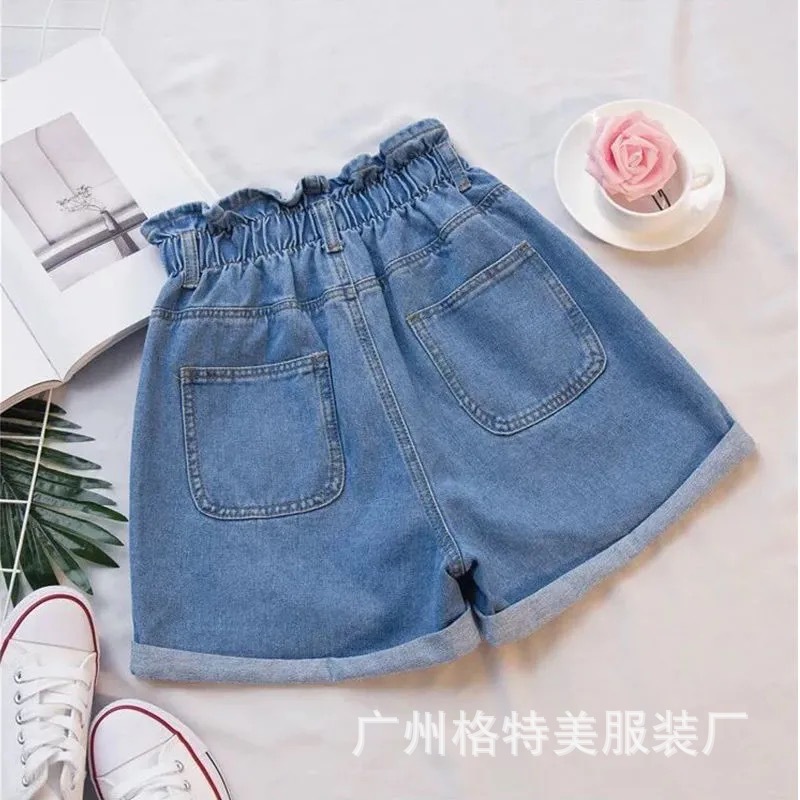 Denim Shorts for Women 2021 New Summer Korean Style High Waist Slimming Casual Wide Leg Jeans Foreign Trade Stall Wholesale Denim Shorts for Women 2021 New Summer Korean Style High Waist Slimming Casual Wide Leg Jeans Foreign Trade Stall Wholesale