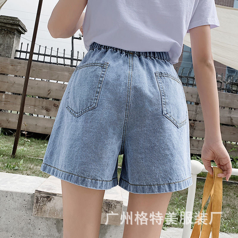 Denim Shorts for Women 2021 New Summer Korean Style High Waist Slimming Casual Wide Leg Jeans Foreign Trade Stall Wholesale Denim Shorts for Women 2021 New Summer Korean Style High Waist Slimming Casual Wide Leg Jeans Foreign Trade Stall Wholesale