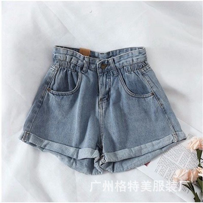 Denim Shorts for Women 2021 New Summer Korean Style High Waist Slimming Casual Wide Leg Jeans Foreign Trade Stall Wholesale Denim Shorts for Women 2021 New Summer Korean Style High Waist Slimming Casual Wide Leg Jeans Foreign Trade Stall Wholesale