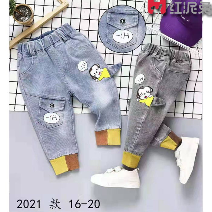 Baby jeans girl 1 year old padded winter girl cotton-padded trousers warm children's cotton-padded trousers Baby jeans girl 1 year old padded winter girl cotton-padded trousers warm children's cotton-padded trousers