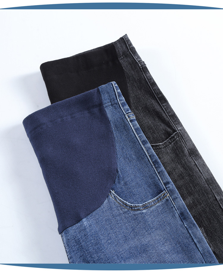 Plus-Sized Pregnant Women's Pants Spring and Autumn Jeans Outer Wear Oversized Underwear Leggings Autumn Trousers Western Style Daddy Casual Pants Plus-Sized Pregnant Women's Pants Spring and Autumn Jeans Outer Wear Oversized Underwear Leggings Autumn Trousers Western Style Daddy Casual Pants