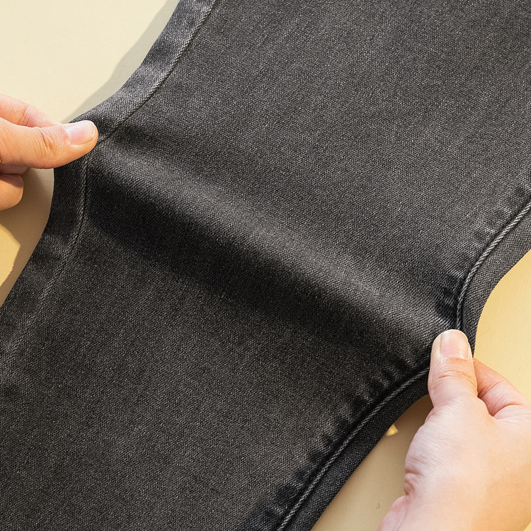 [a Variety of Stitching Denim] New High Waist Jeans Women's Autumn Slim Fit Slimming Spring Black Women's Pants