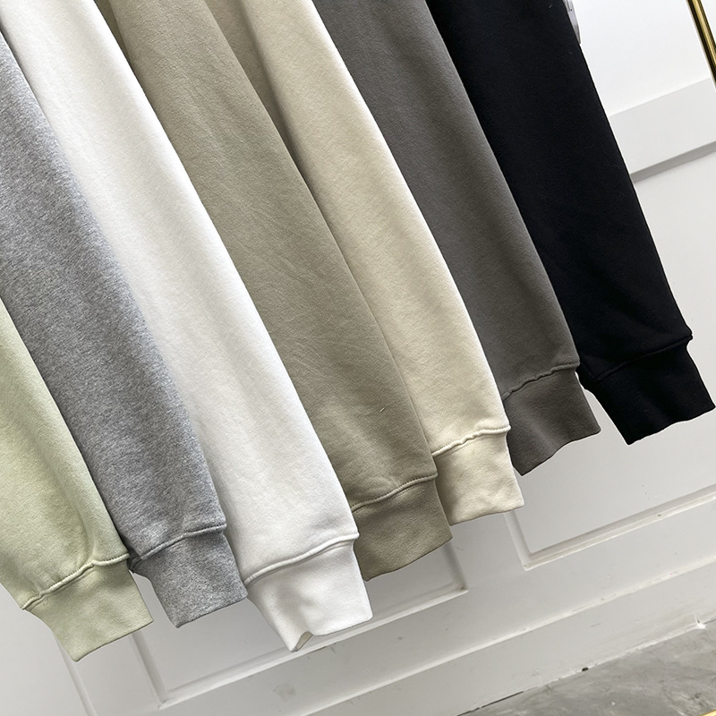 Fear of God Essentials Double Line Printing Glue Letters Fall Winter Hooded Brushed Hoody  