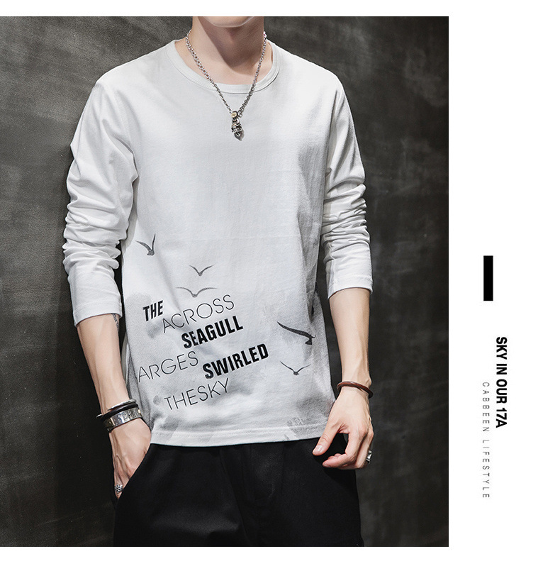 2021 Men's Long-Sleeved T-shirt New Men's Casual Brushed Hoody Top Clothes Cotton Base Shirt Trendy Men's Clothing 2021 Men's Long-Sleeved T-shirt New Men's Casual Brushed Hoody Top Clothes Cotton Base Shirt Trendy Men's Clothing