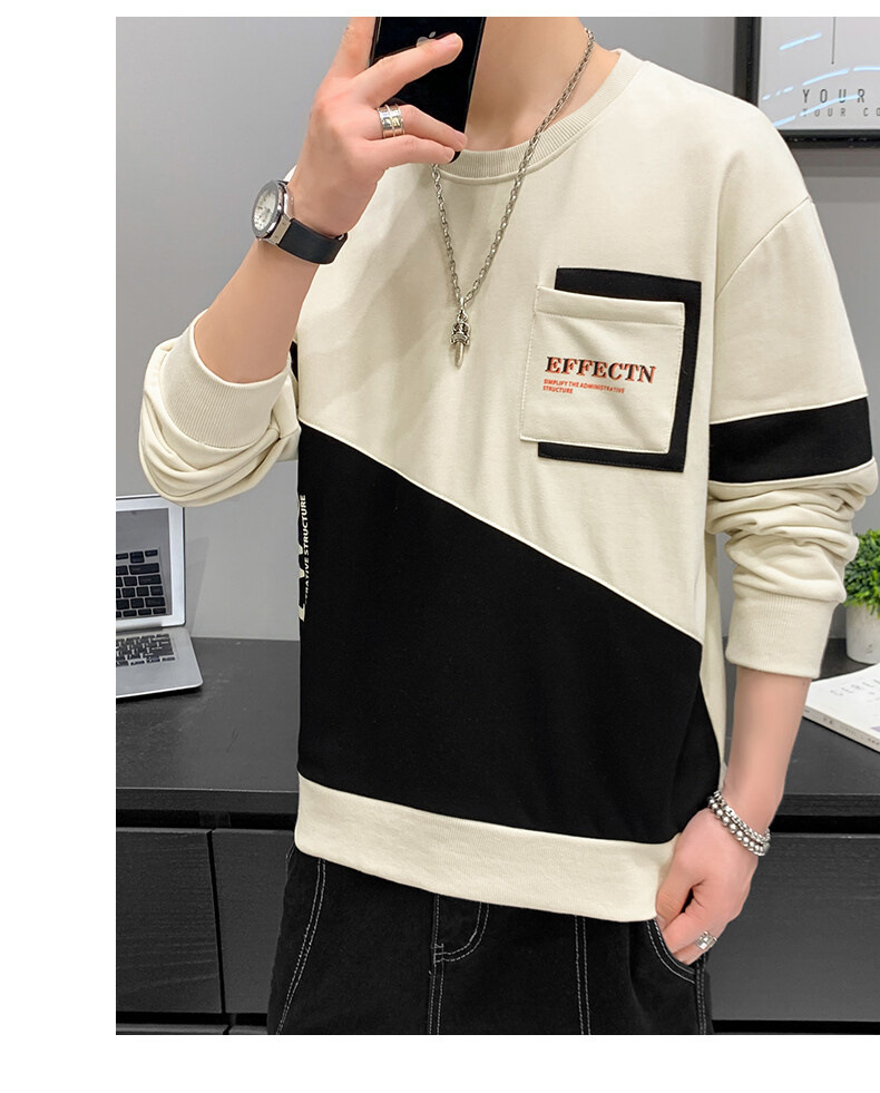 Brushed Hoody Men's 2021 Spring, Autumn and Winter Men's Long-Sleeved T-shirt Korean New Ins Pullover Bottoming Shirt Top Men's Clothing Brushed Hoody Men's 2021 Spring, Autumn and Winter Men's Long-Sleeved T-shirt Korean New Ins Pullover Bottoming Shirt Top Men's Clothing