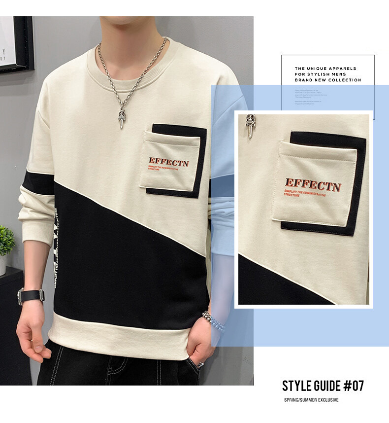 Brushed Hoody Men's 2021 Spring, Autumn and Winter Men's Long-Sleeved T-shirt Korean New Ins Pullover Bottoming Shirt Top Men's Clothing Brushed Hoody Men's 2021 Spring, Autumn and Winter Men's Long-Sleeved T-shirt Korean New Ins Pullover Bottoming Shirt Top Men's Clothing