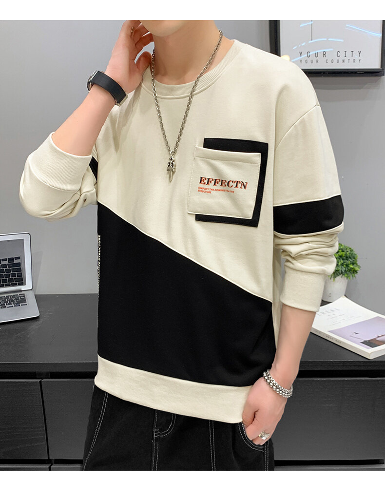 Brushed Hoody Men's 2021 Spring, Autumn and Winter Men's Long-Sleeved T-shirt Korean New Ins Pullover Bottoming Shirt Top Men's Clothing Brushed Hoody Men's 2021 Spring, Autumn and Winter Men's Long-Sleeved T-shirt Korean New Ins Pullover Bottoming Shirt Top Men's Clothing