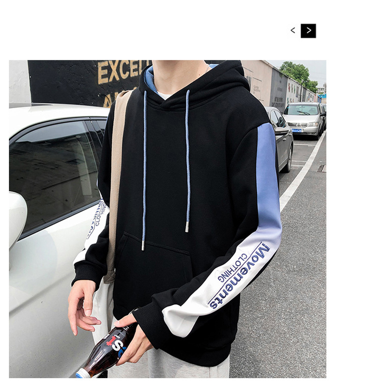 2021 Autumn New Men's Hooded Sweater Men's Korean-Style Trendy Teen Pullover Leisure Hoody 2021 Autumn New Men's Hooded Sweater Men's Korean-Style Trendy Teen Pullover Leisure Hoody