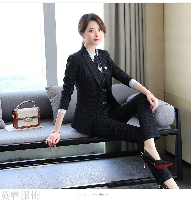 Autumn/winter business suit suit ladies' fashionable temperament interview suit overalls dress suit overalls
