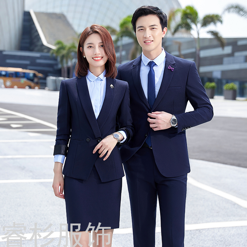 New Men&#039;s and Women&#039;s Same Business Suit Suit Men&#039;s Two-Piece Suit Formal Business Suit Interview Work Clothes