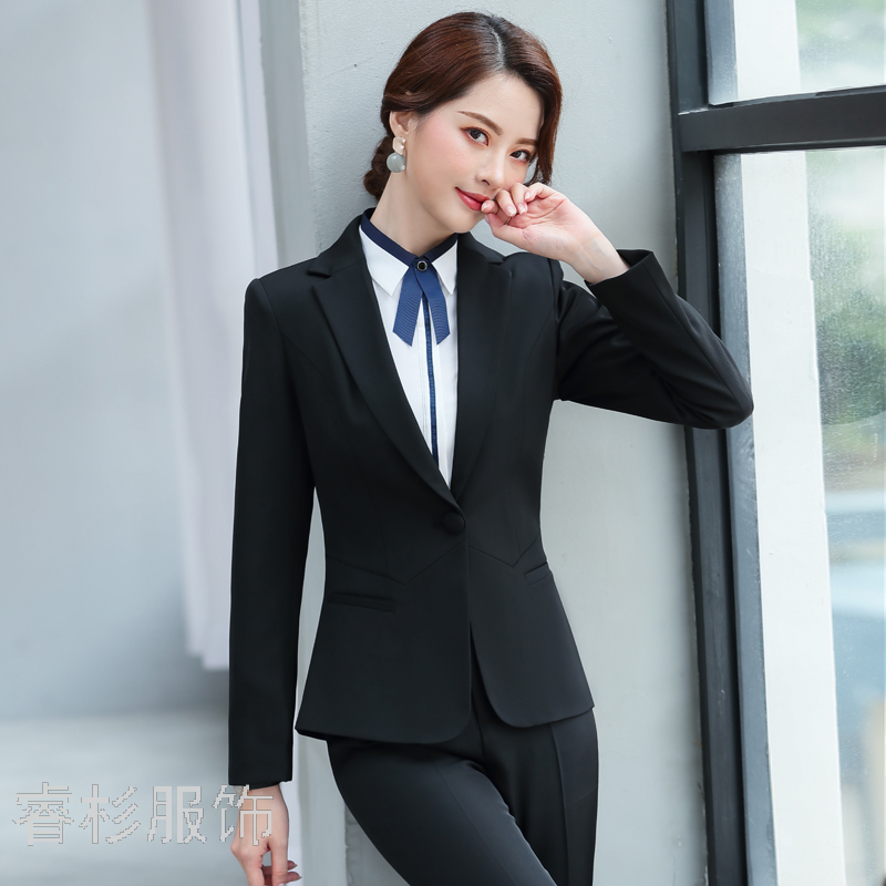 Fashion Suit Women&#039;s Business Wear Dignified Goddess Fan High-End Suit Female Suit Slim Fit Slimming Business Suit