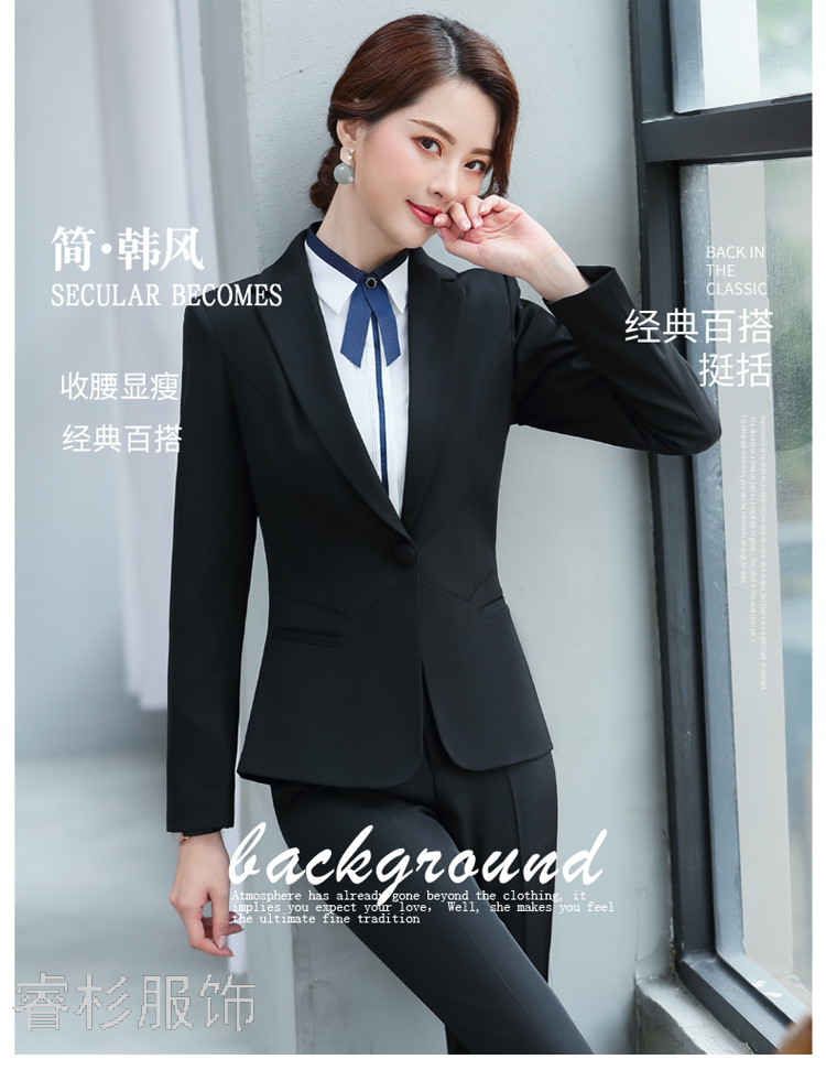 Fashion Suit Women's Business Wear Dignified Goddess Fan High-End Suit Female Suit Slim Fit Slimming Business Suit Fashion Suit Women's Business Wear Dignified Goddess Fan High-End Suit Female Suit Slim Fit Slimming Business Suit