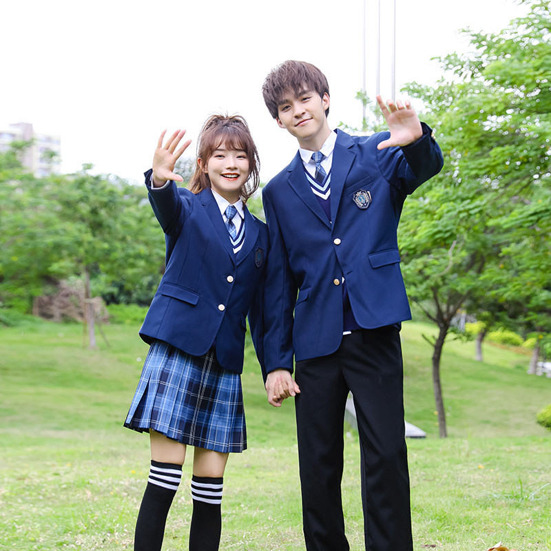 School Uniform for Middle School Students Business Attire Uniform British College Style Business Suit Vest Suit JK Gangritian Skirt
