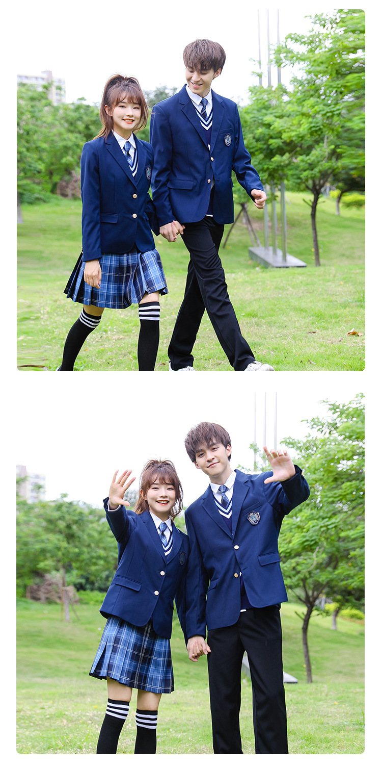 School Uniform for Middle School Students Business Attire Uniform British College Style Business Suit Vest Suit JK Gangritian Skirt School Uniform for Middle School Students Business Attire Uniform British College Style Business Suit Vest Suit JK Gangritian Skirt