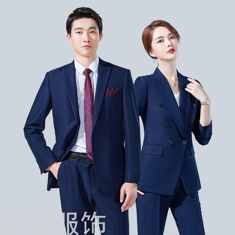 Business Suit Formal Wear Sales Department Work Clothes High-End Men&#039;s and Women&#039;s Same Suit Business Wear Work Clothes