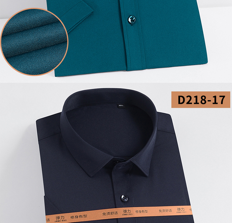 Shirt Men's Short Sleeve Summer Korean Style Trendy Slim Fit Business Suit Work Clothes Shirt Business Wear Black Shirt All-Matching Shirt Men's Short Sleeve Summer Korean Style Trendy Slim Fit Business Suit Work Clothes Shirt Business Wear Black Shirt All-Matching