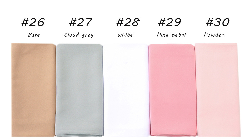 European and American Pearls Chiffon Monochrome Women's Scarf Cross-Border Hot Selling Malaysia New Scarf Shawl European and American Pearls Chiffon Monochrome Women's Scarf Cross-Border Hot Selling Malaysia New Scarf Shawl