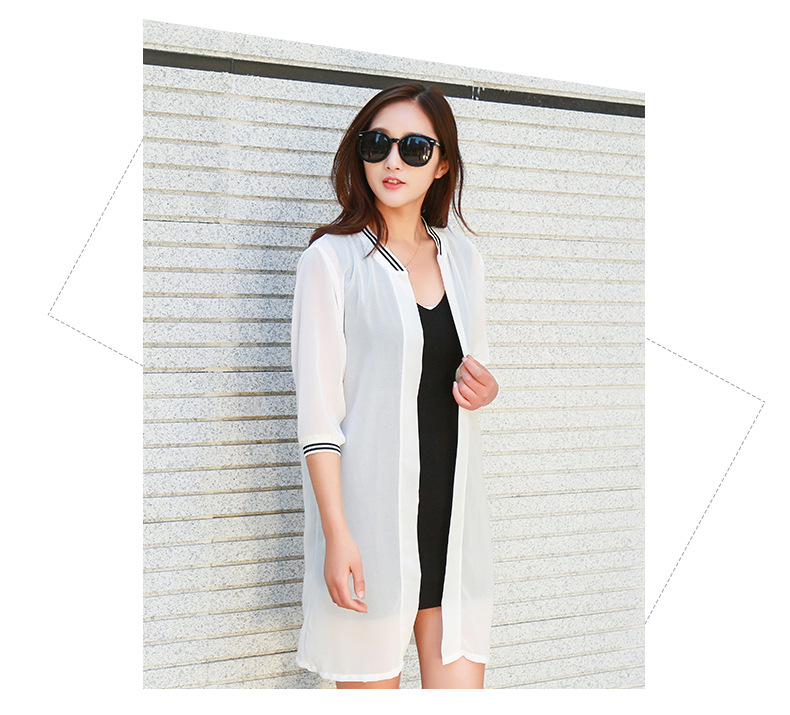 Korean Style Summer New Large Size Women's Clothing Loose Sun-Protection Shirt Chiffon Shawl Cardigan Long Thin Coat Sun Protection Clothing Korean Style Summer New Large Size Women's Clothing Loose Sun-Protection Shirt Chiffon Shawl Cardigan Long Thin Coat Sun Protection Clothing