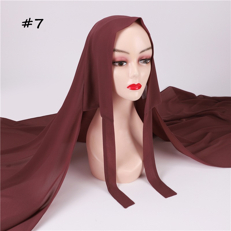 Cross-Border AliExpress New Pure Color Pearl Chiffon Bandage Convenient Headcloth Women Scarf Silk Scarf One Piece Dropshipping Cross-Border AliExpress New Pure Color Pearl Chiffon Bandage Convenient Headcloth Women Scarf Silk Scarf One Piece Dropshipping
