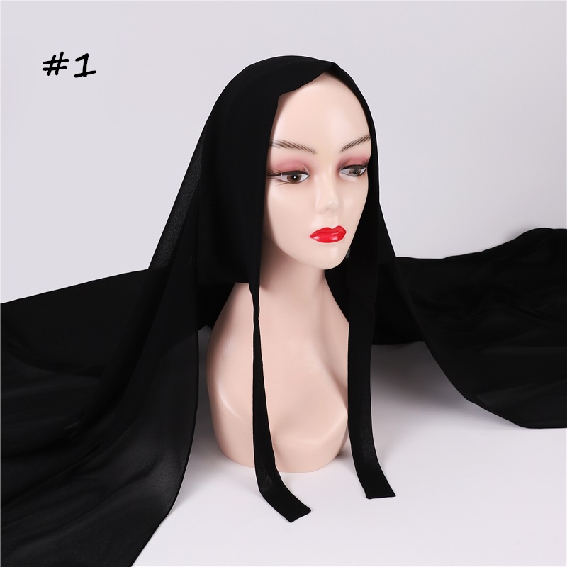 Cross-Border AliExpress New Pure Color Pearl Chiffon Bandage Convenient Headcloth Women Scarf Silk Scarf One Piece Dropshipping Cross-Border AliExpress New Pure Color Pearl Chiffon Bandage Convenient Headcloth Women Scarf Silk Scarf One Piece Dropshipping
