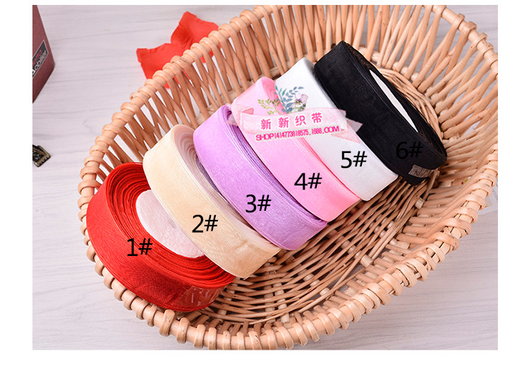 Color Snow Yarn Ribbon Wholesale Hair Accessories 8 Points Chiffon Belt Clothing Accessories DIY Transparent Decoration Braid Color Snow Yarn Ribbon Wholesale Hair Accessories 8 Points Chiffon Belt Clothing Accessories DIY Transparent Decoration Braid