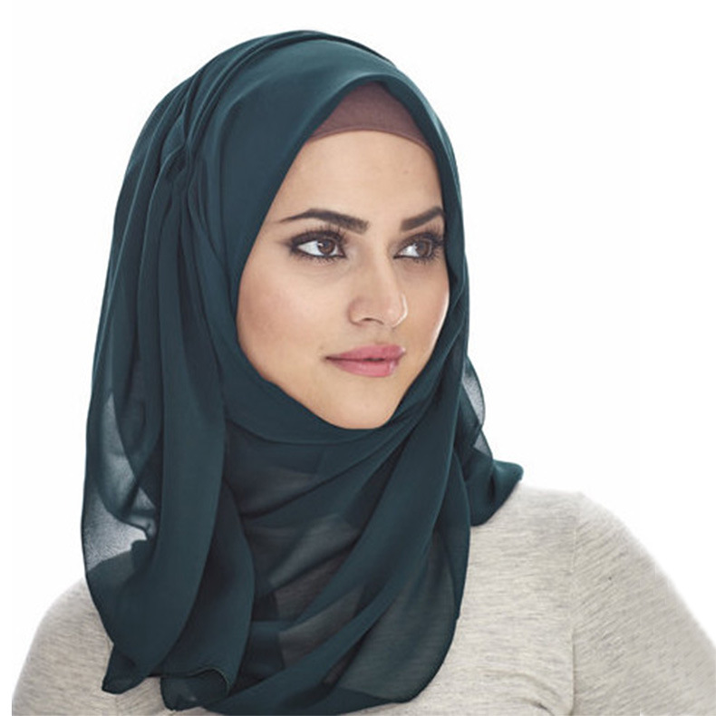 Monochrome National Pearl Chiffon Bubble Scarf Headscarf Women's Cover Scarf Wholesale Monochrome National Pearl Chiffon Bubble Scarf Headscarf Women's Cover Scarf Wholesale