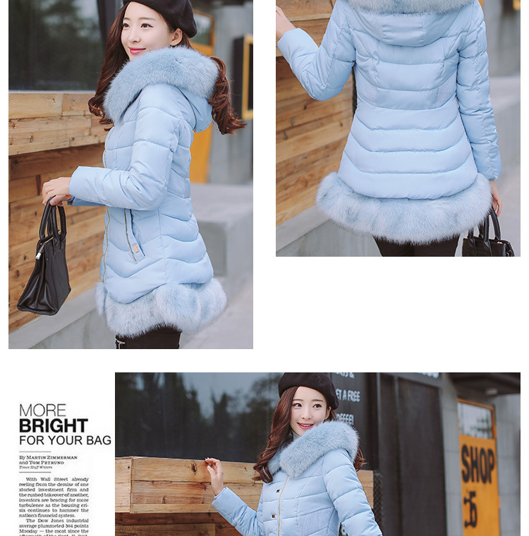 Cotton - padded \"women 's medium and long ladies slimming and thickening plus size down Cotton - padded jackets Cotton - padded \"women 's medium and long ladies slimming and thickening plus size down Cotton - padded jackets