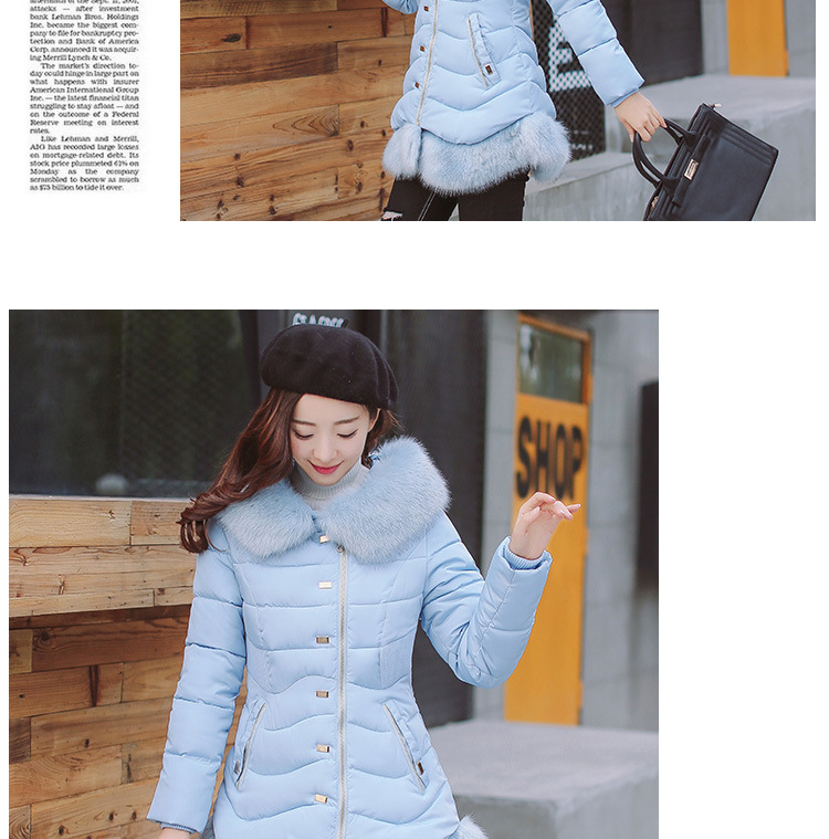 Cotton - padded \"women 's medium and long ladies slimming and thickening plus size down Cotton - padded jackets Cotton - padded \"women 's medium and long ladies slimming and thickening plus size down Cotton - padded jackets