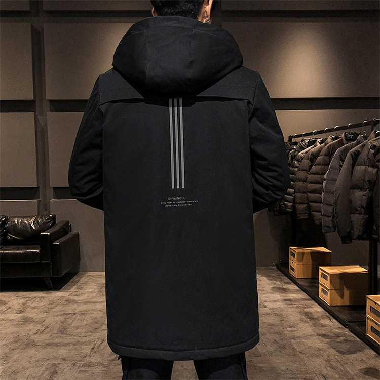 Men&#039;s down Jacket 2020 nian New Winter Mid-Length Thin Fashion Brand Trend Handsome Thick Winter Women&#039;s Jackets &amp; Coats