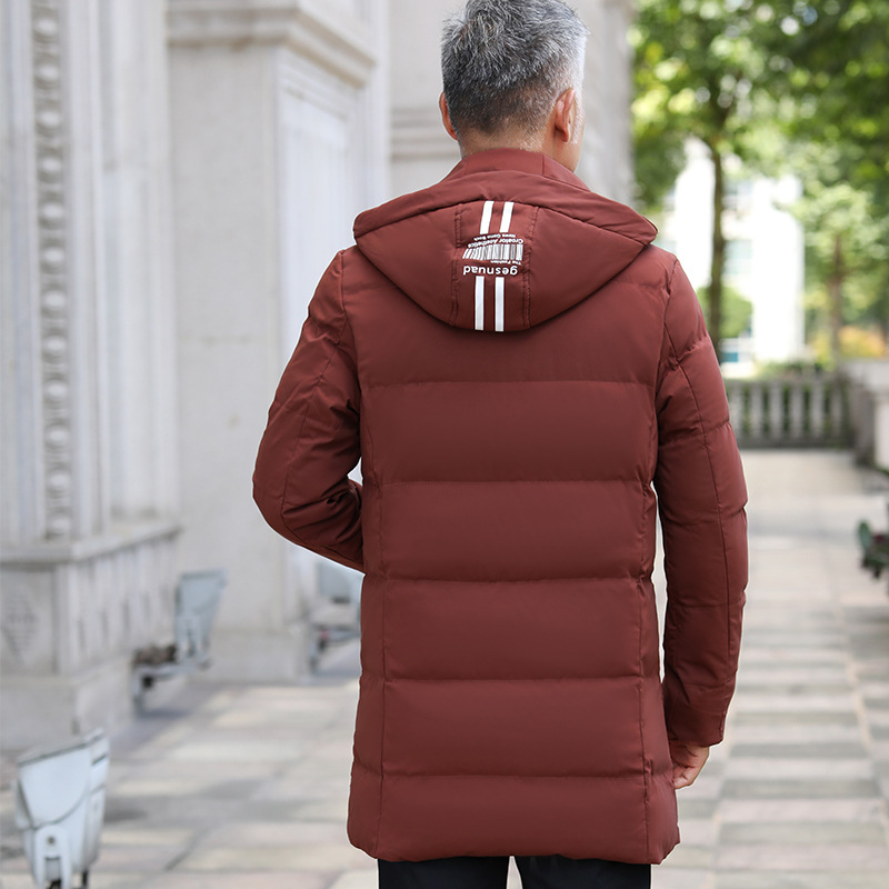 Winter Men&#039;s Jackets Cotton-Padded Clothes for Middle-Aged and Elderly Casual Cotton-Padded Jacket down Jacket Mid-Length Dad Wear Men&#039;s Trench Coat