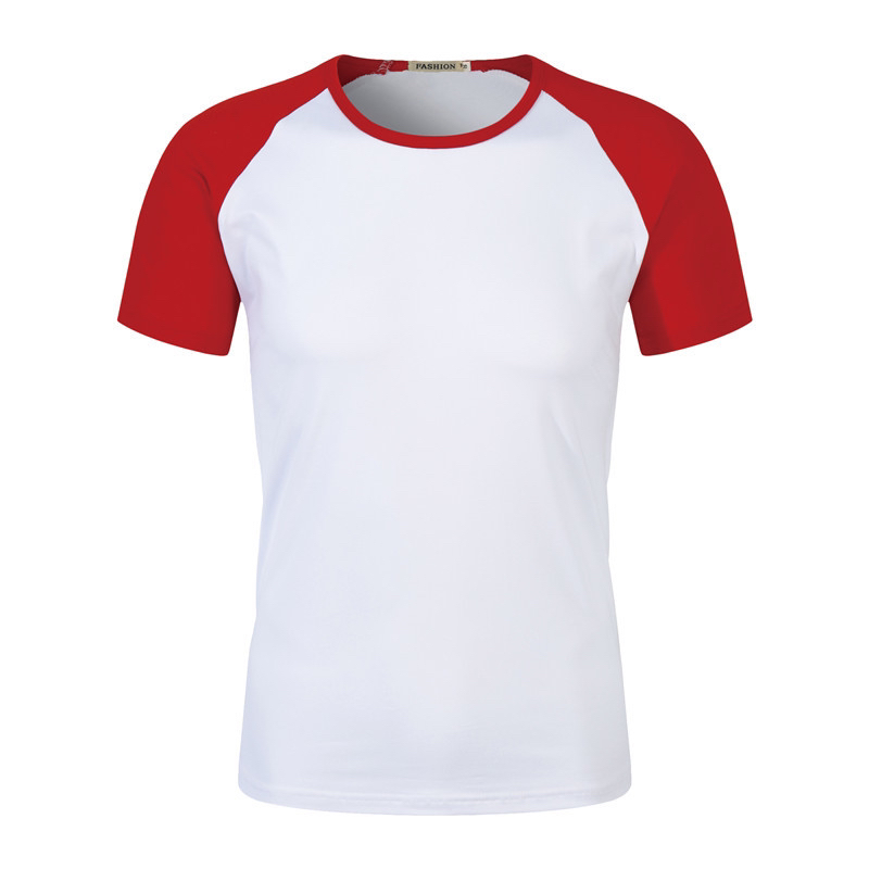 200G Modal Stitching Raglan round Neck Short Sleeve T-shirt Children's Summer Camp Business Attire Activity Kindergarten
